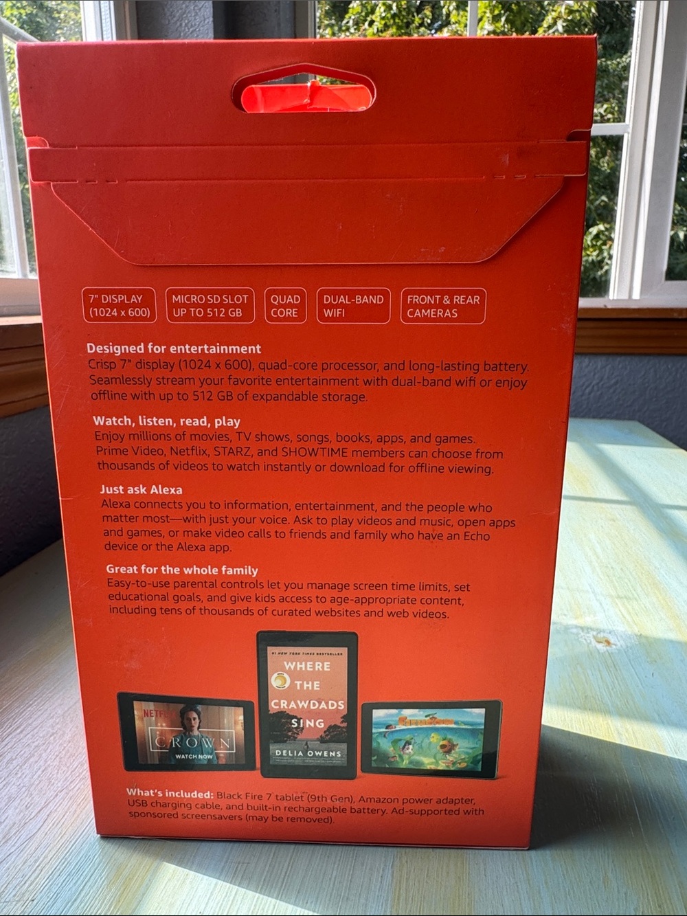 Amazon Fire 7 Tablet — Black screen, Orange packaging - Picture 2 of 2